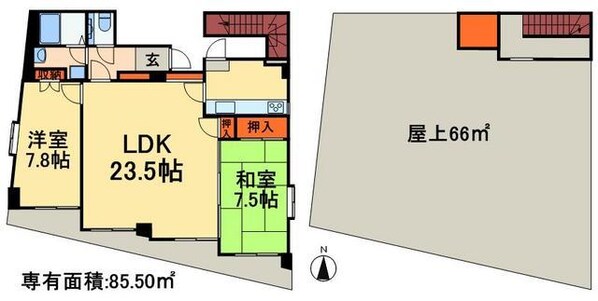 アーク松戸本町の物件間取画像